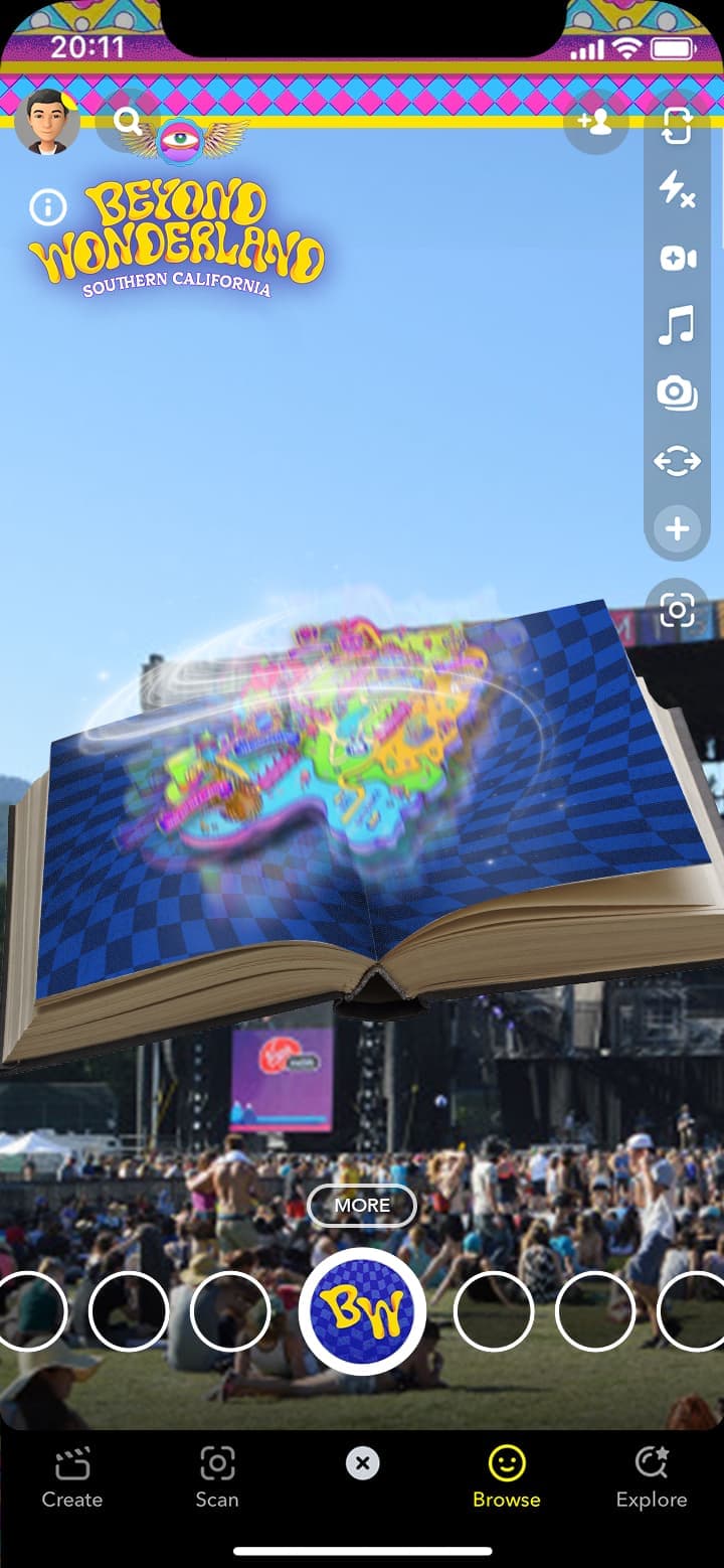 fourth frame of beyond wonderland lens