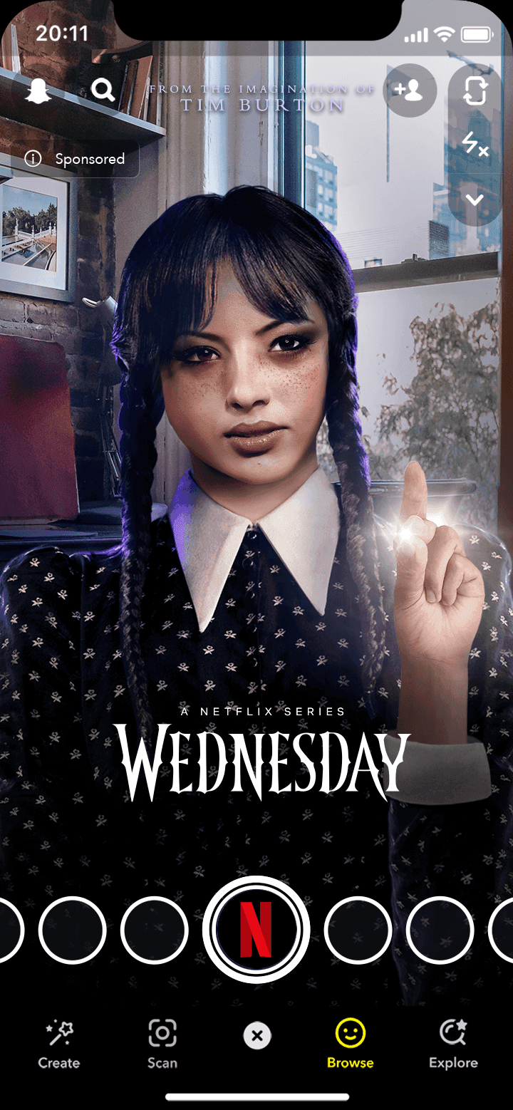 Wednesday Selfie 2 holding up finger