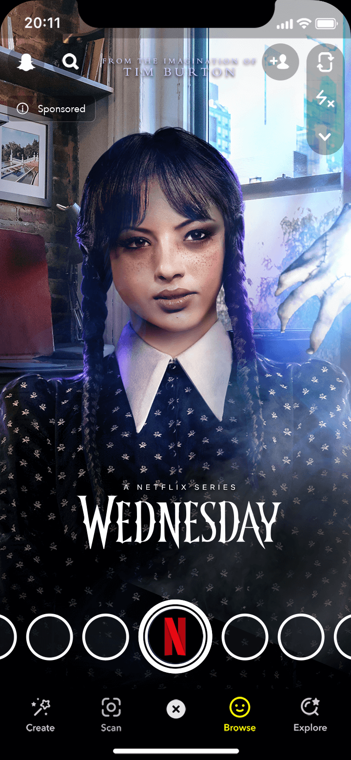 Wednesday Selfie 3 hand appears