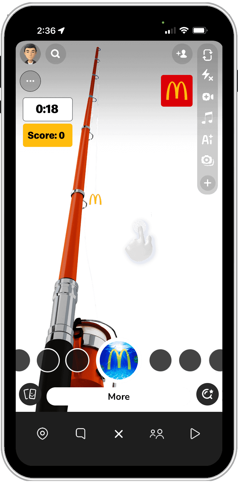 mcd filet phone UI frame 05