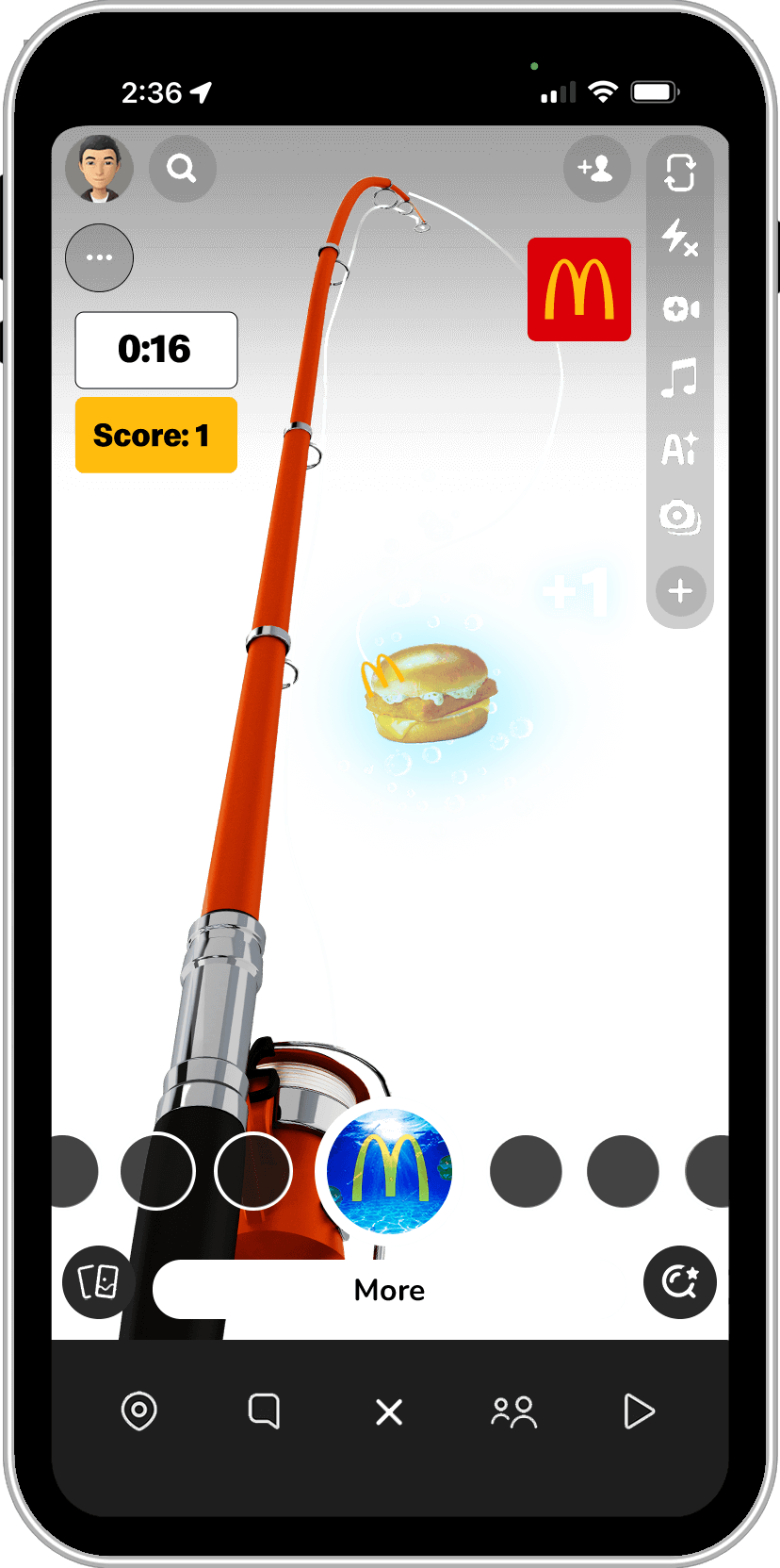 mcd filet phone UI frame 06