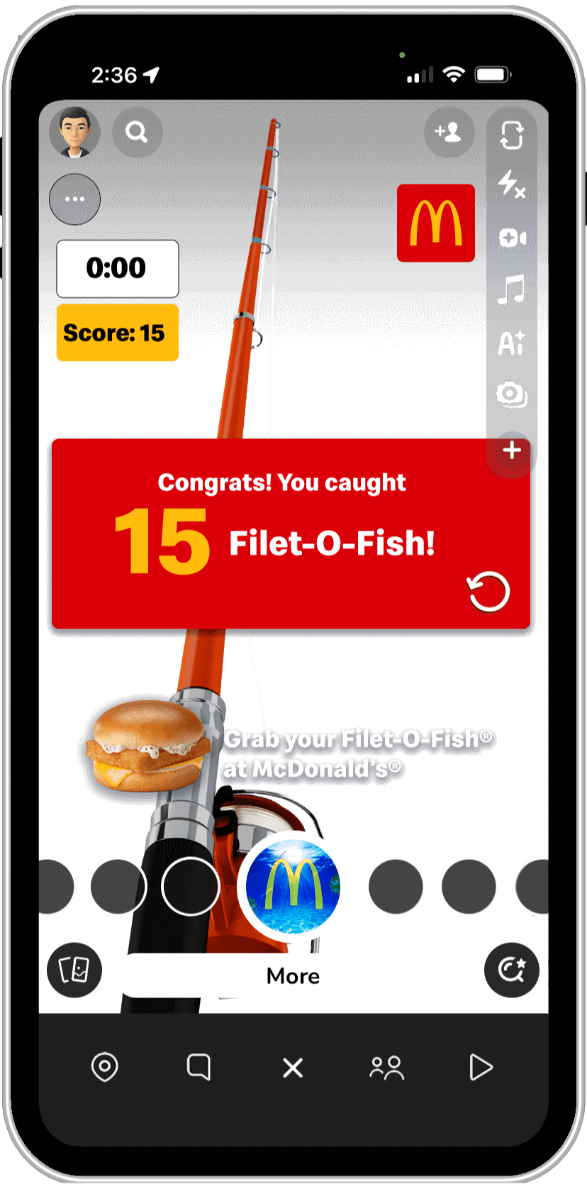 mcd filet phone UI frame 08