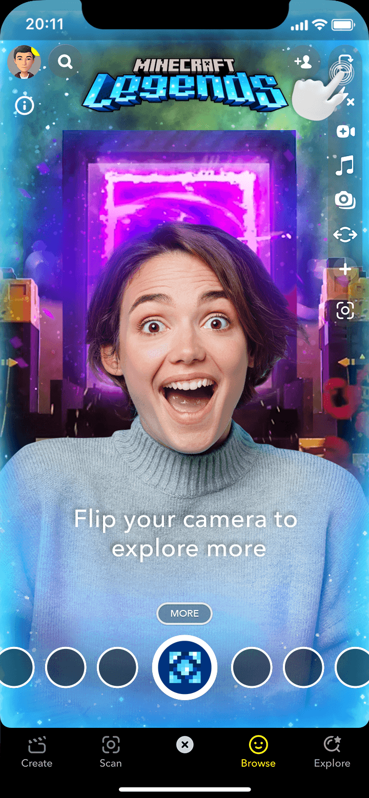 Minecraft Legends Selfie