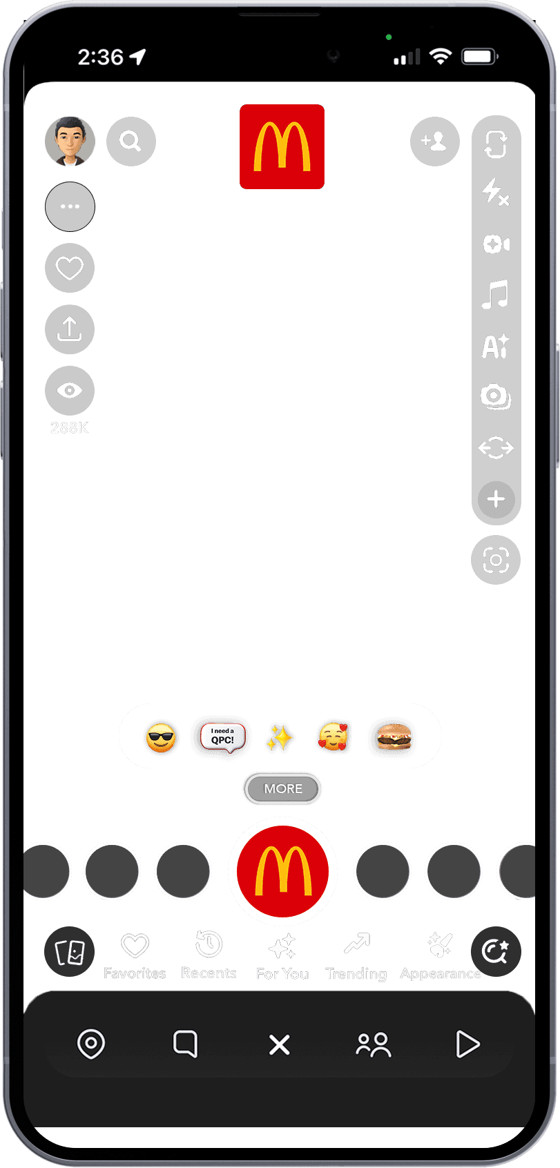 mcd phone ui