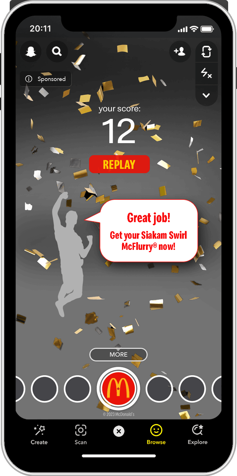 MCD McFlurry Frame 3 UI